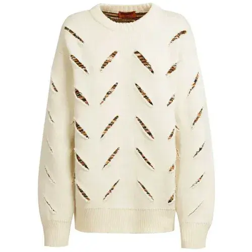 Missoni Ženski džemper DS22WN0ABK018J-S0149, Beli
