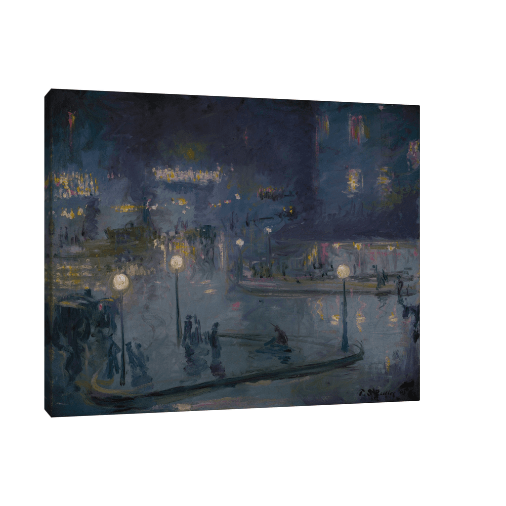 Canvas Slika na platnu Place de Rome at Night, Theodore Earl Butler, Bez rama, 75x60cm