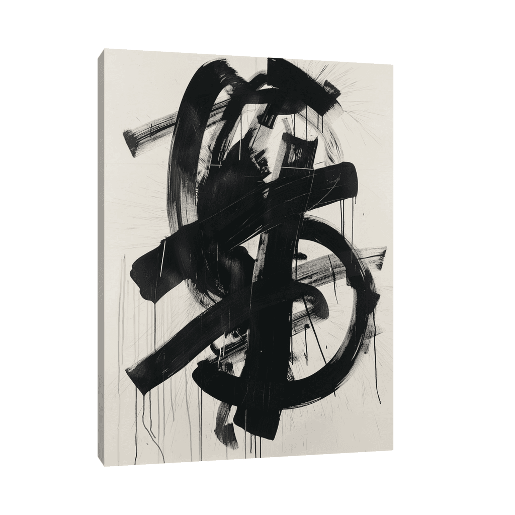 Canvas Slika na platnu Brushstrokes, Bez rama, 50x75cm