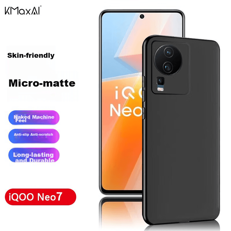 KMaxAI Maska za mobilni telefon iQOO Neo 7 / iQOO Neo 7 Racing Edition / iQOO Neo 7 SE, Crna