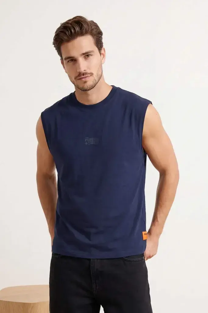Trendyol Muška majica Tmnss24Al00005, Tamnoplava