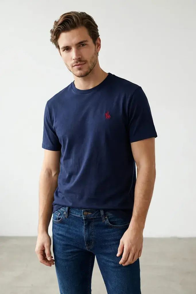 Trendyol Muška majica Tmnss24Ts00056, Tamnoplava