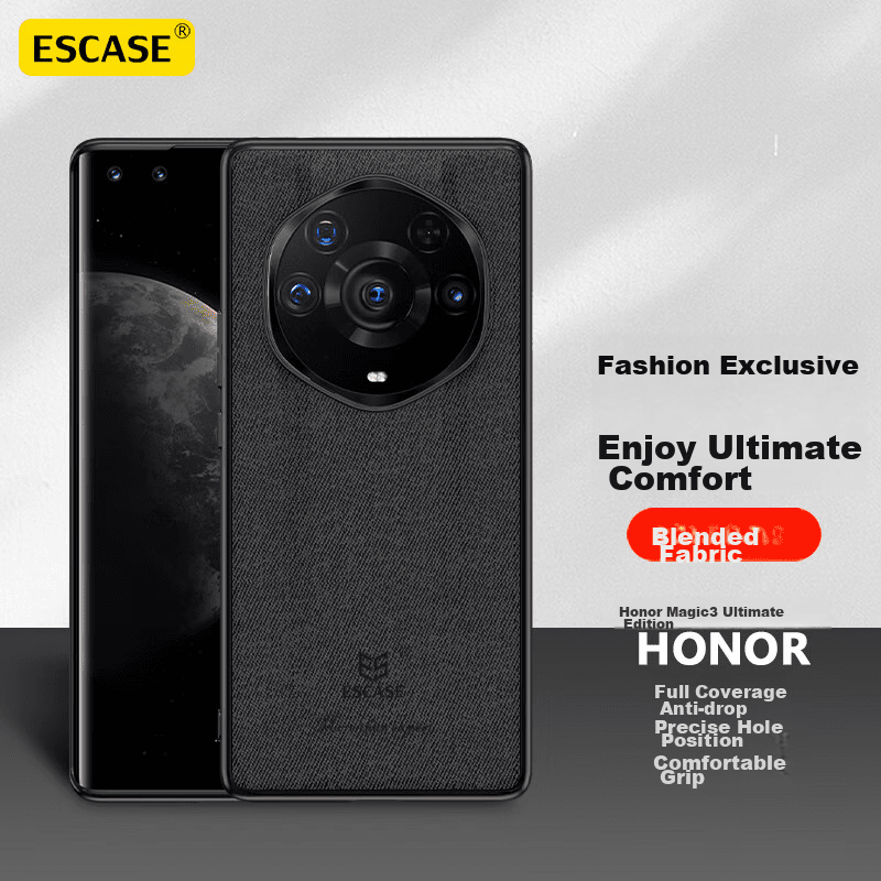 Escase Maska za mobilni telefon Honor Magic3 Ultimate, Crna