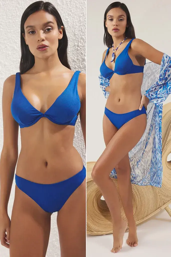 Trendyol Milla Ženski set za plažu Tbess25Js00008, Plavi