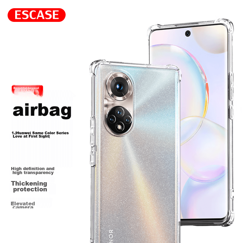 Escase Maska za mobilni telefon Honor 50, Providno-bela