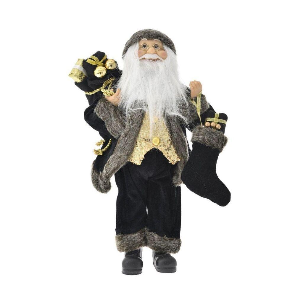 Novogodišnji ukras Deda mraz, 45cm, Crni