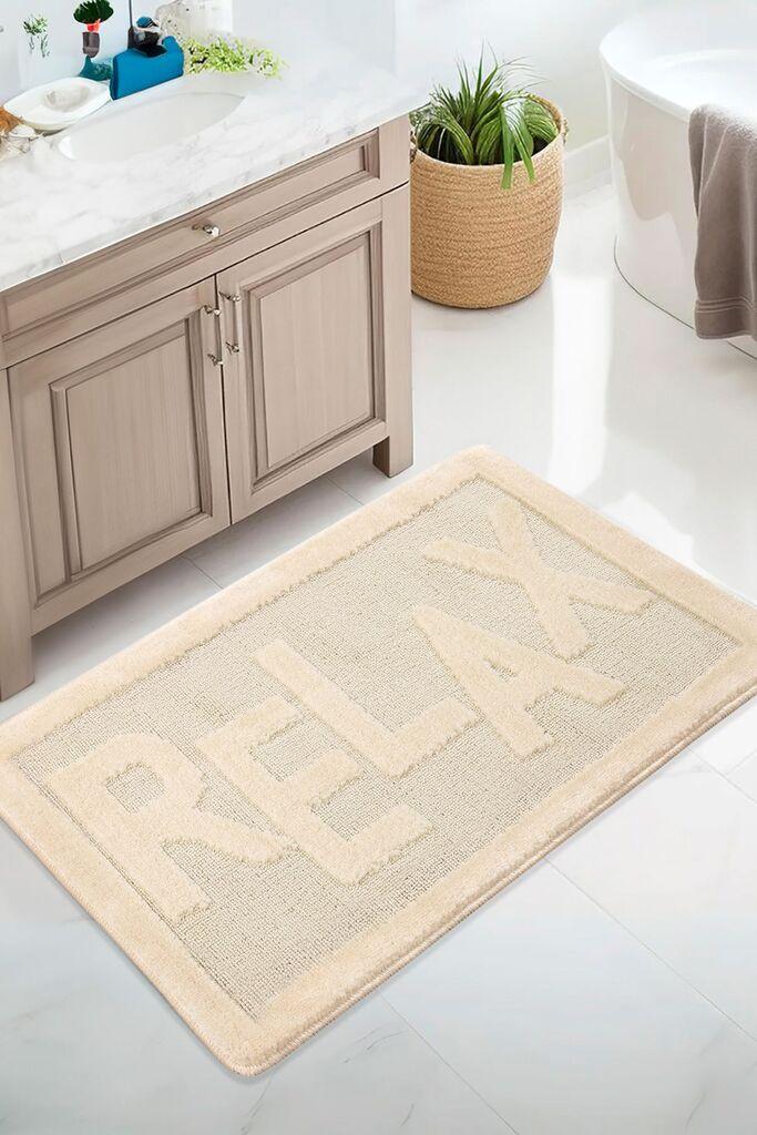 L'essentiel Maison Prostirka za kupatilo Relax, 60x100 cm, Krem
