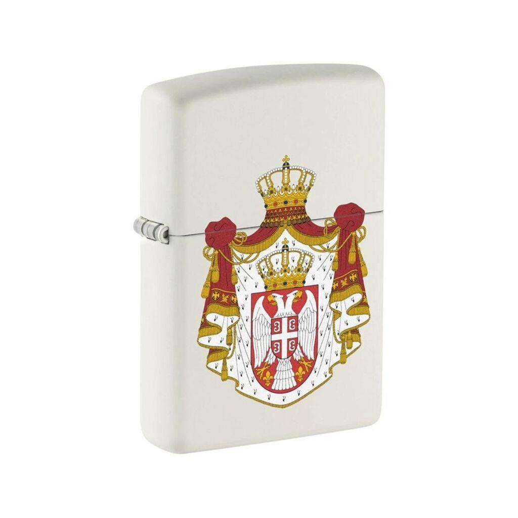 Zippo Upaljač Srbija Royal, Beli