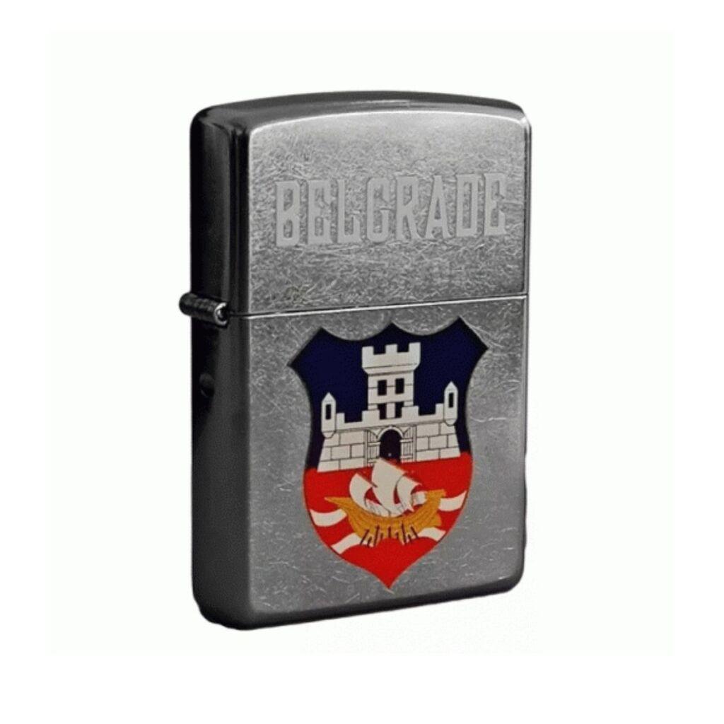 Zippo Upaljač Beograd Grb, Srebrne boje