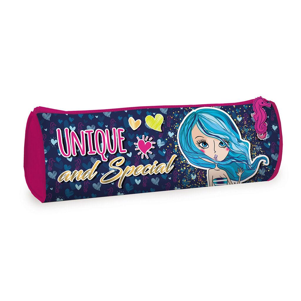 S-cool Pernica za devojčice Unique, Teget - roze