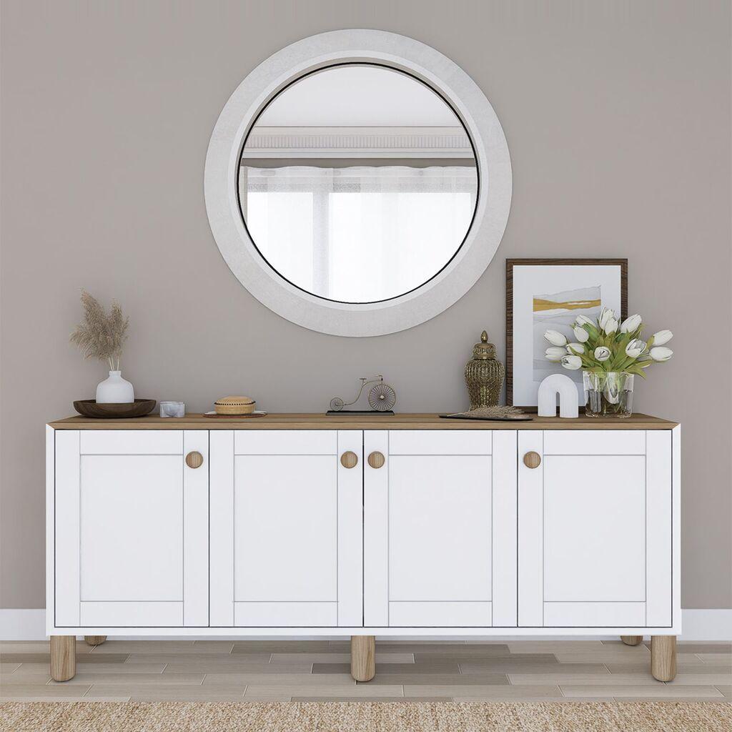 Hanah Home Konzolni sto Bohemian 1600-71, 180x80x37.3 cm, Beli