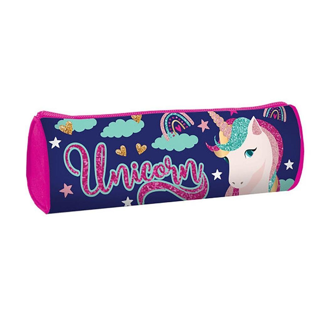 S-cool Pernica za devojčice Unicorn dark, Teget - roze