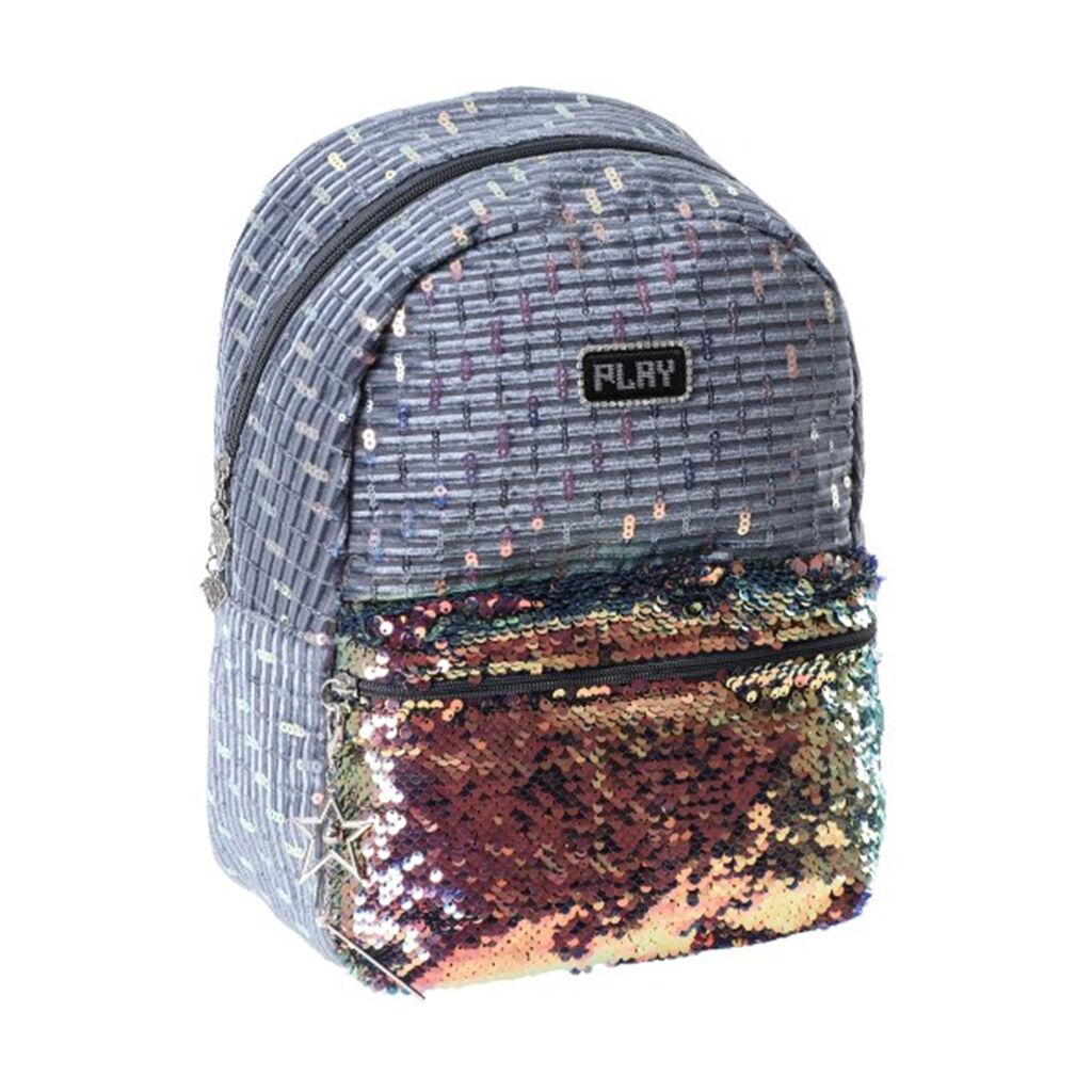 Play Školski ranac za devojčice Pop trend Line, Plavo-zlatni