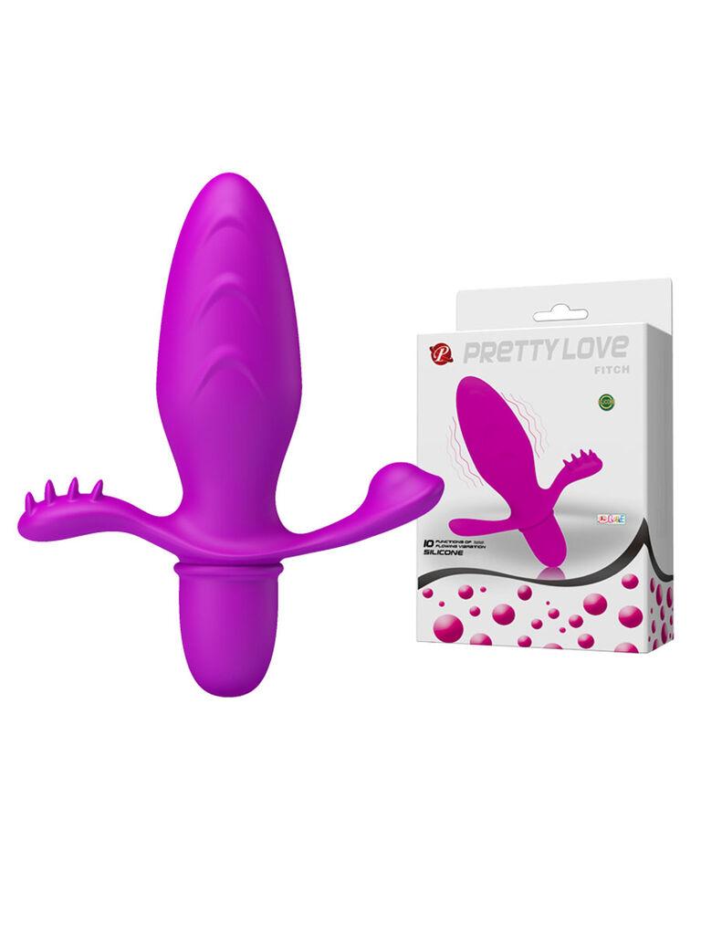Analni vibrator Fitch, 13.3cm, Ljubičasti