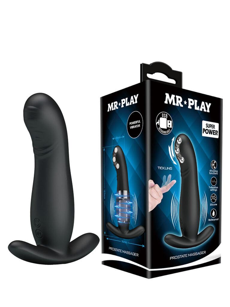 Masažer prostate MR Play, 12.7cm, Crni