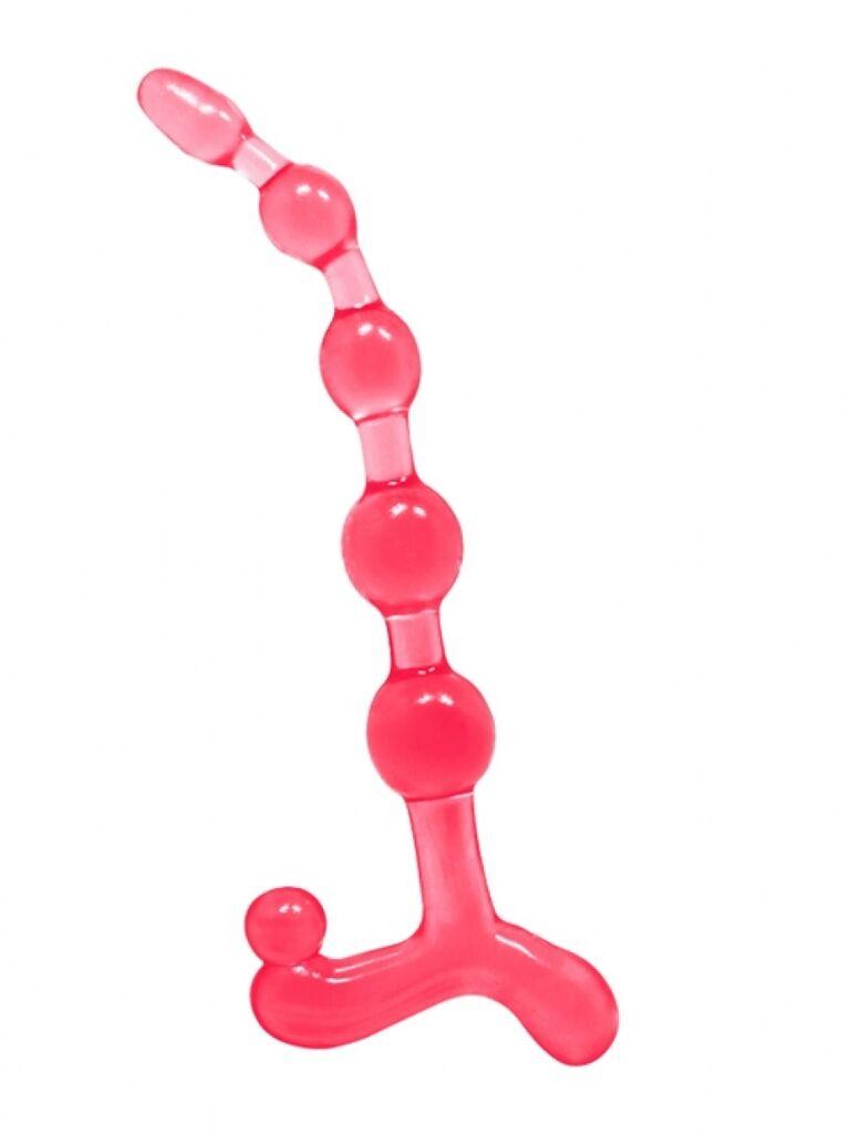 Analne kuglice Bendy Twist, 20cm, Roze