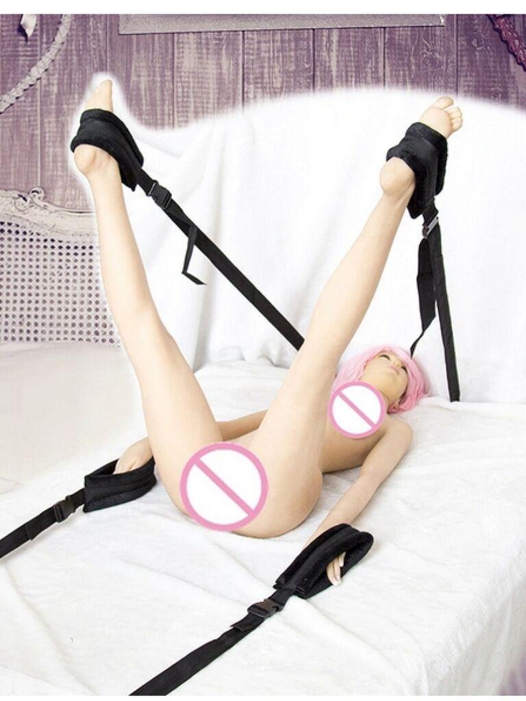 Set za vezivanje ruku i nogu za krevet Argus, Crni