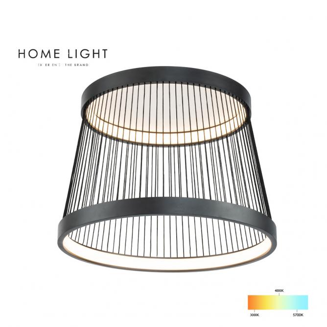 HOME LIGHT Plafonska svetiljka Luna 317, 50W, 3000/4000/5700K, Crna