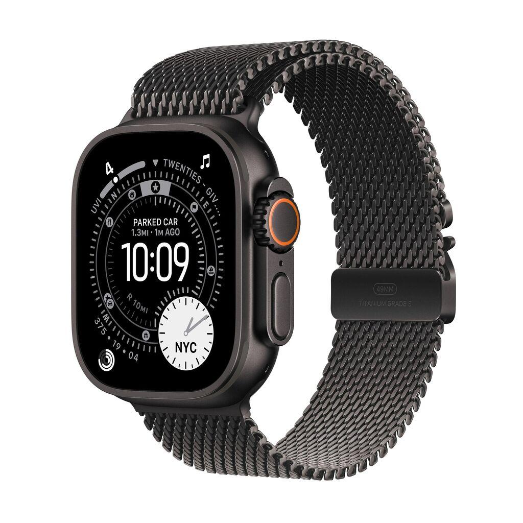 Apple Watch Ultra 3 Milanese Loop, GPS,Cellular, 49mm, L, Crni
