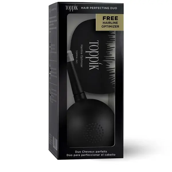 Toppik Set dodataka za aplikovanje proizvoda i stilizovanje kose Duo perfecting, Crni