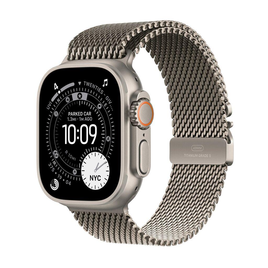 Apple Watch Ultra 3 Milanese Loop, GPS,Cellular, 49mm, M, Srebrne boje