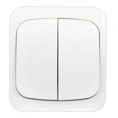 Prekidač serijski OG 3612, Nopal Lux Primera, Beli