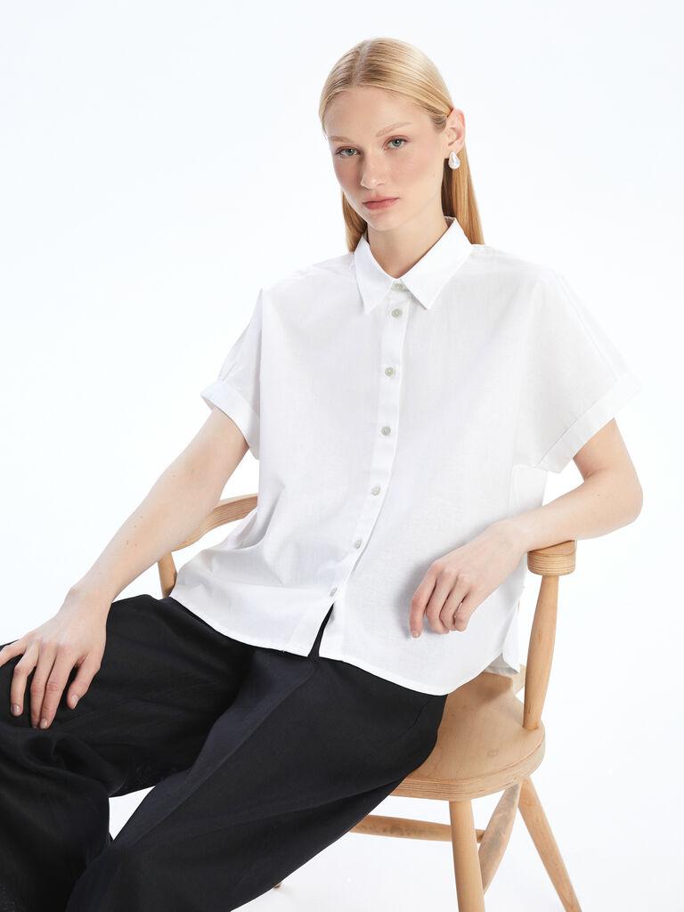 LC Waikiki Ženska košulja S5L166Z8-R9J, Krem