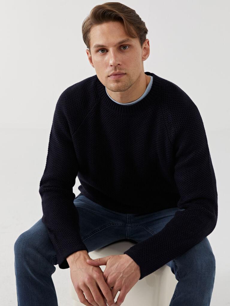 LC Waikiki Muški džemper W4ED60Z8-J2Y, Teget