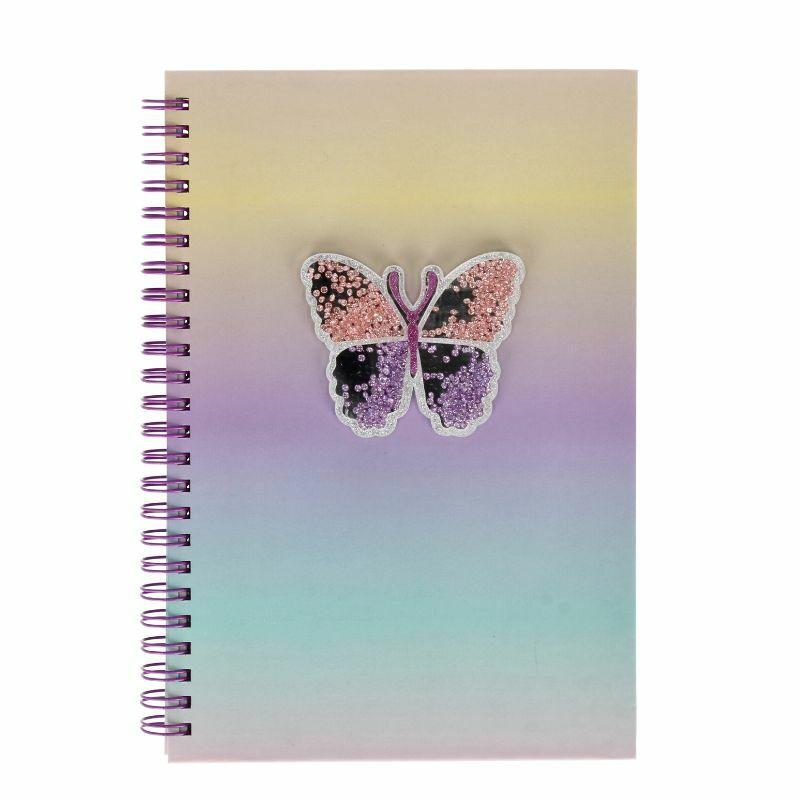 Notes spirala Leptir, A5, Šareni