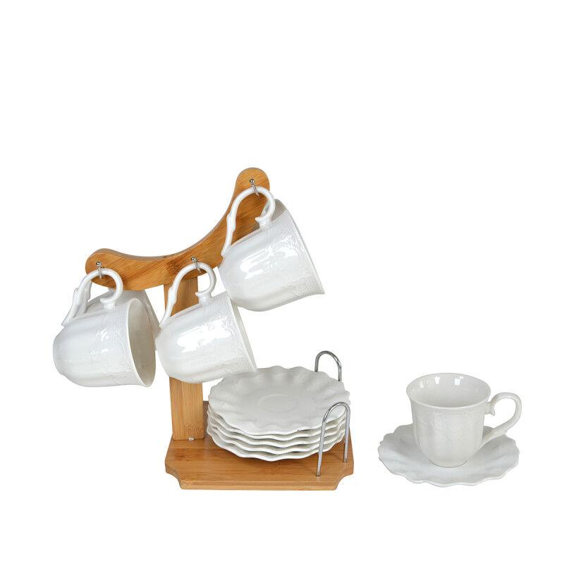 Sigma Set šoljica za kafu na stalku PJ03175-L, 160ml, 6 komada, Beli