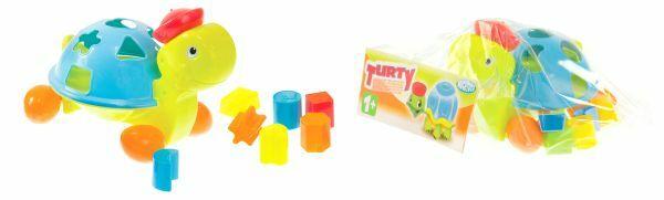 Mochtoys Igračka za deču Kornjača za pogađanje oblika, Šarena