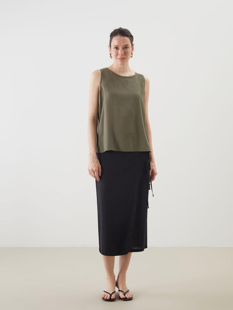 LC Waikiki Ženska suknja S5H511Z8-CVL, Crna