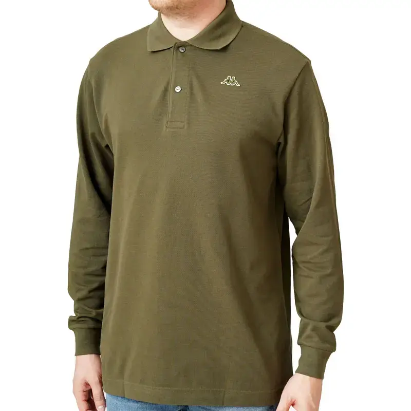 Robe Di Kappa Muška polo majica dugih rukava, Maslinasta