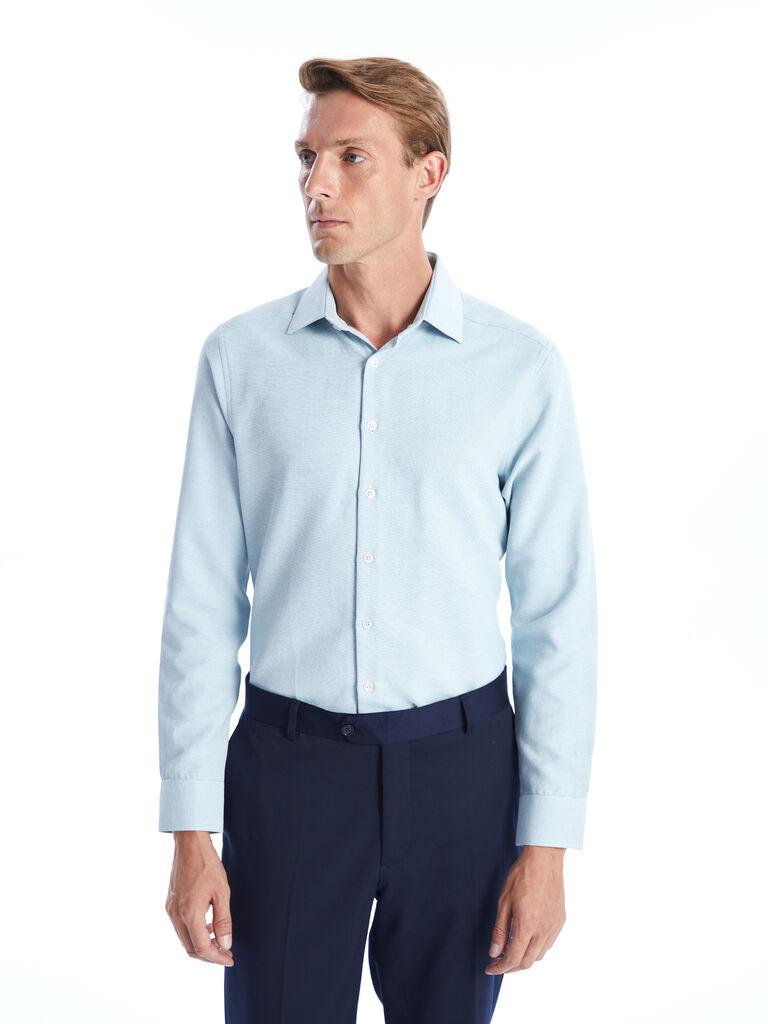 LC Waikiki Muška košulja W41379Z8-V5L, Plava