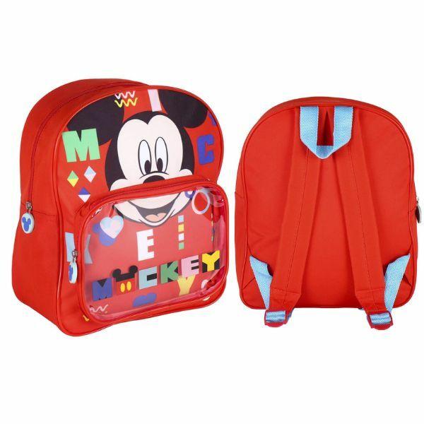 Školski ranac Mickey Mouse 2100004027, 30 x 12 x 25 cm, Crveni