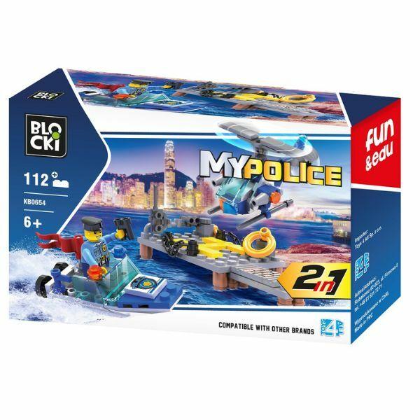 Blocki Kocke za decu Policijska rečna patrola 2u1, 112 komada