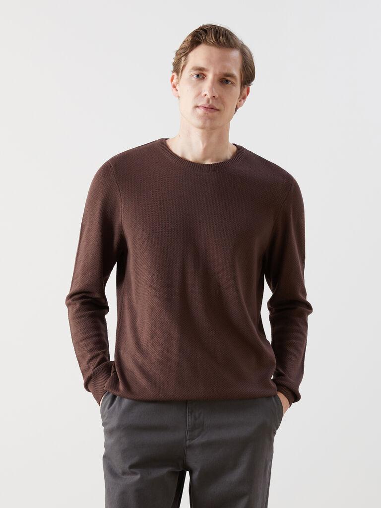 LC Waikiki Muški džemper W4M665Z8-HSK, Braon