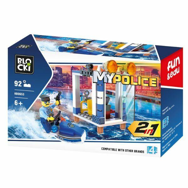 Blocki Kocke za decu Policijska rečna patrola 2u1, 92 komada