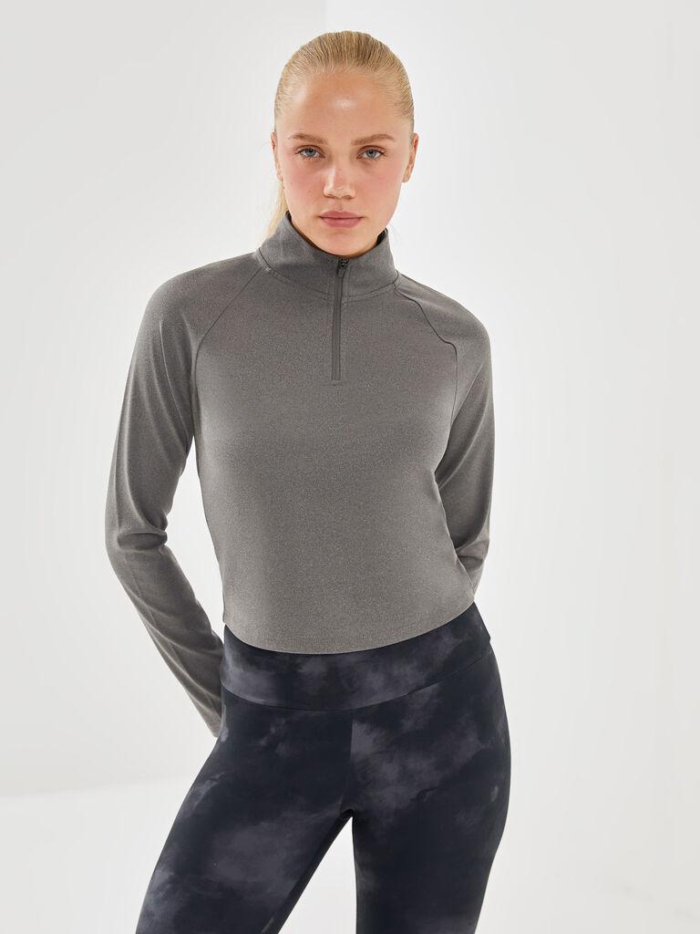 LC Waikiki Ženska majica W4CD21Z8-L8N, Antracit