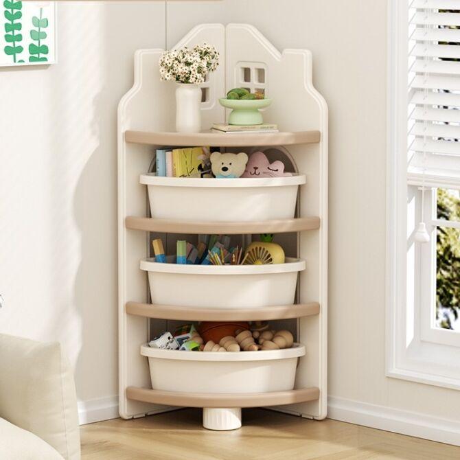 Feelkids Ugaoni sistem za odlaganje, 124cm, Belo-bež