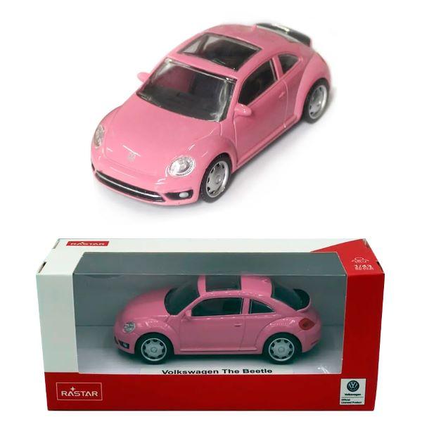 Rastar Auto Volkswagen Beetle Die Cast, 1:43, Roze