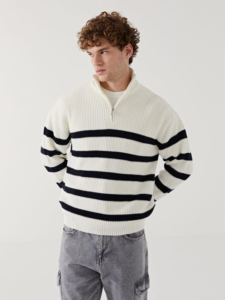 LC Waikiki Muški džemper W4EF19Z8-FDU, Krem