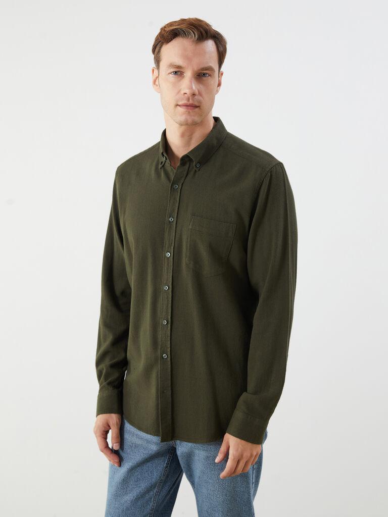 LC Waikiki Muška košulja W53327Z8-HDL, Kaki