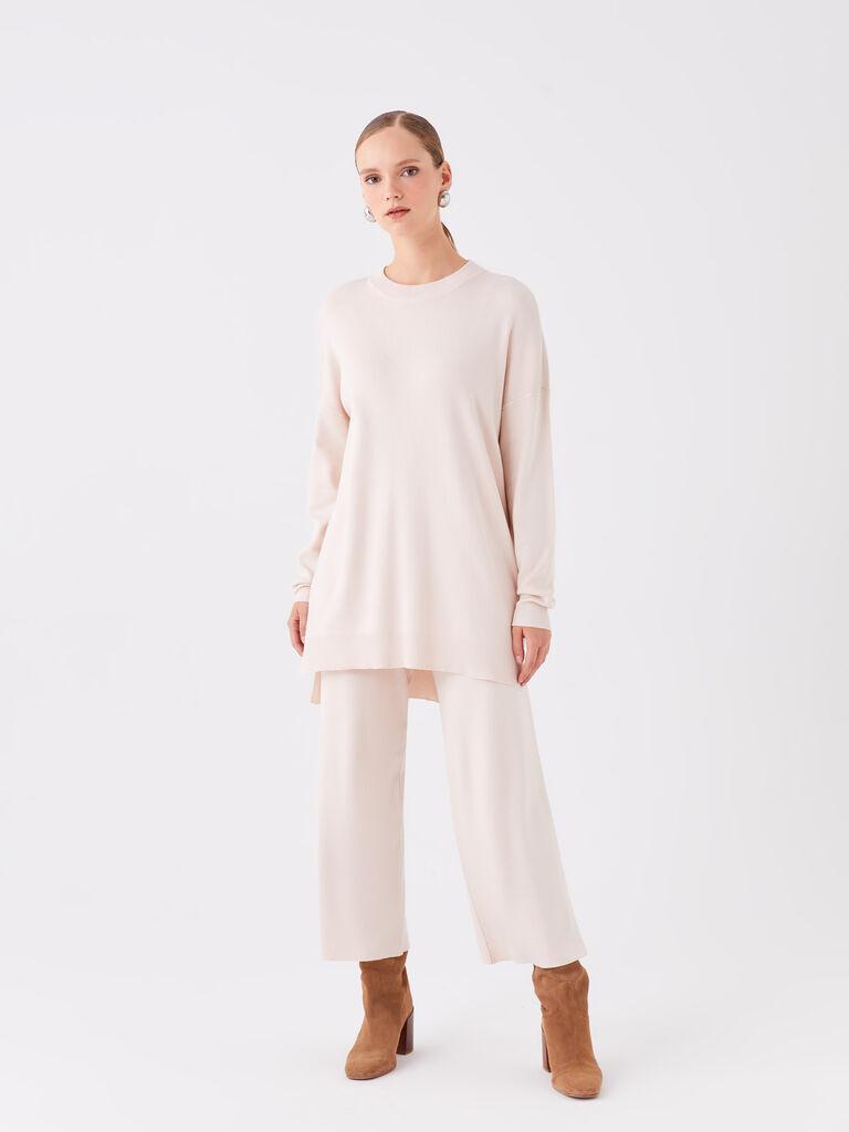 LC Waikiki Ženske pantalone W3EA96Z8-QVQ, Bež