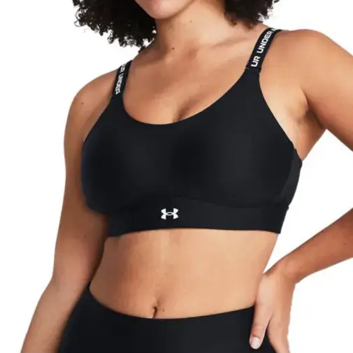 Under Armour Ženski sportski top Infinity Mid 2.0, Crni