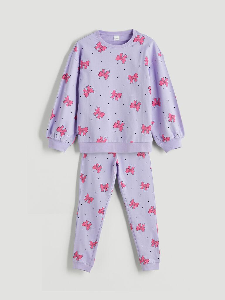 LC Waikiki Komplet pidžama za devojćice W52214Z4-LSB, Lavanda