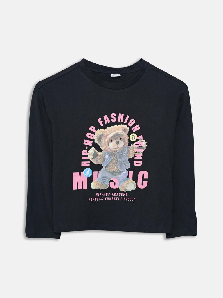 LC Waikiki Majica za devojčice S5BE16Z4-CVL, Crna