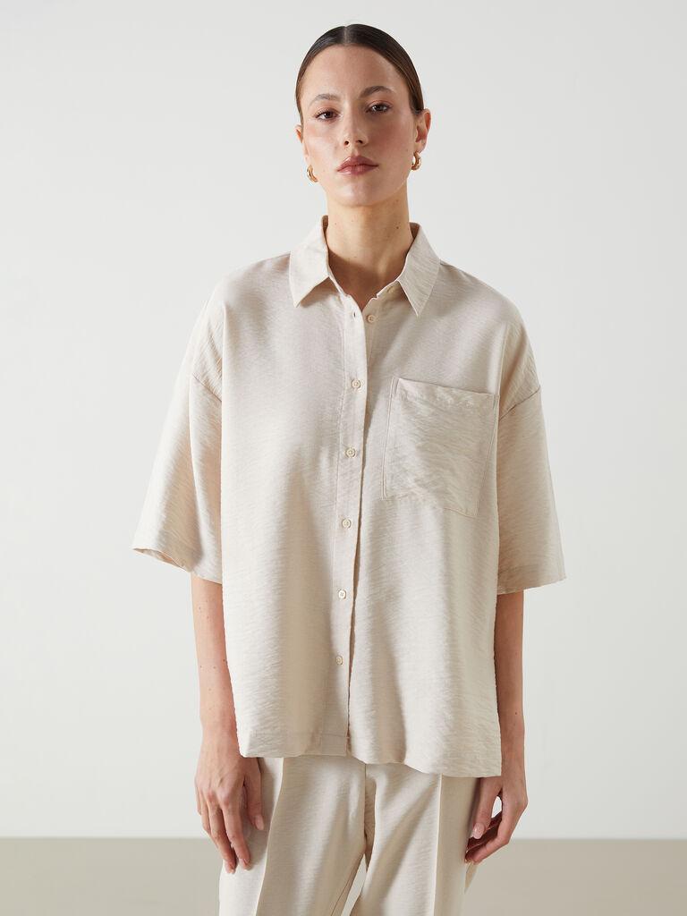 LC Waikiki Ženska košulja S5G190Z8-DWR, Bež