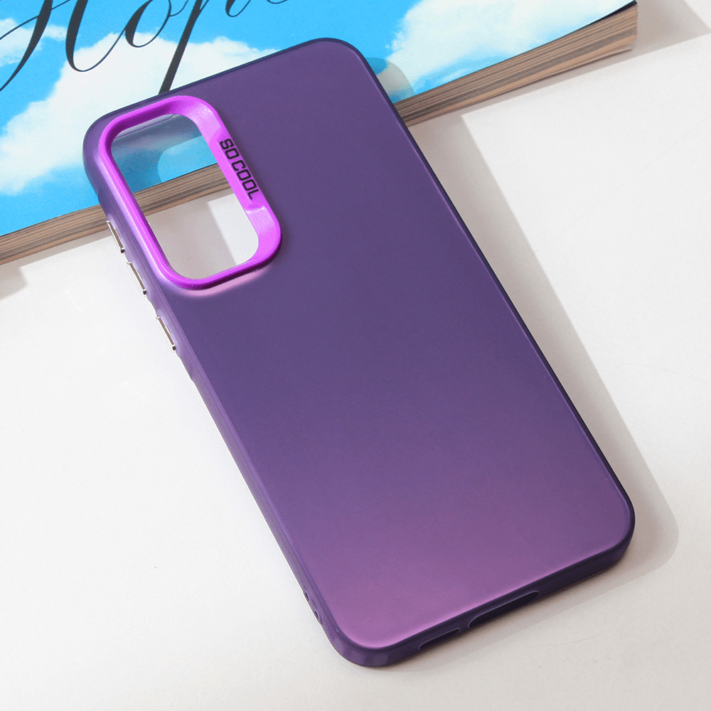 Maska za mobilni telefon Samsung Galaxy A55 5G CLEAR, Ljubičasta