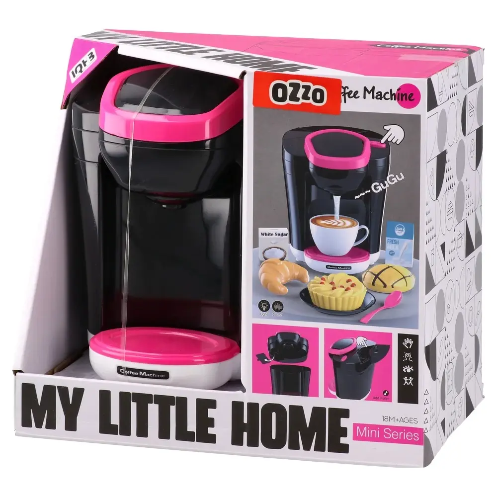 OZZO My Igračka aparat za kafu My little home, Crna-Roze